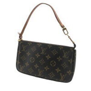 Louis Vuitton Pochette Accessoires Monogram Accessory Handbag Brown